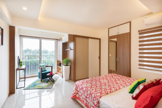 Stylish guest bedroom interior design