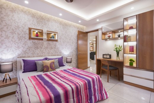 Designer wardrobes in bedroom Kerala