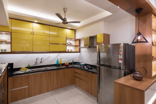 Minimalist kitchen furniture Kerala